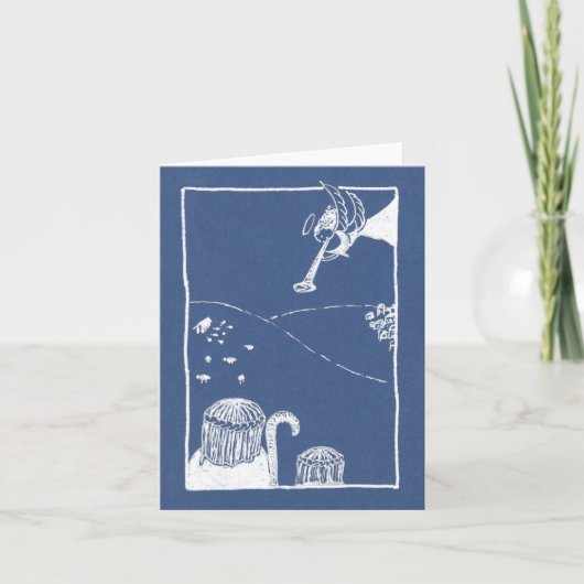 Hark! Die Herald Angels Sing Weihnachtskarte Karte (Vorderseite)