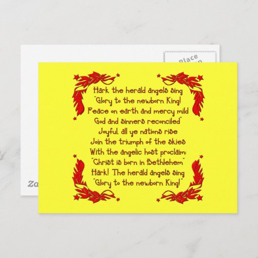 Hark die Herald Angels singen... Postkarte (Vorne/Hinten)