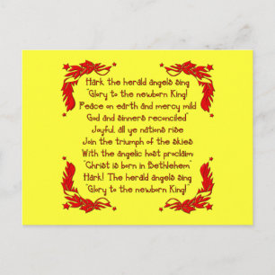Hark die Herald Angels singen... Postkarte