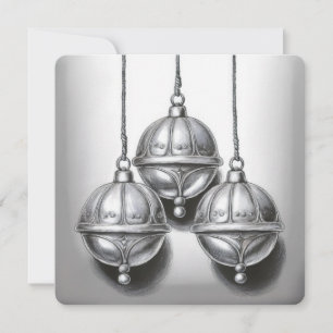 Hark, How the Bells: Eine Minimalistische Weihnach Feiertagskarte