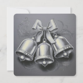 Hark, How the Bells: Eine Minimalistische Weihnach Feiertagskarte