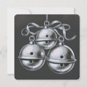Hark, How the Bells: Eine Minimalistische Weihnach Feiertagskarte