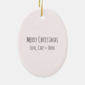 Hark The Flamingos Sing Keramik Ornament (Hinten)