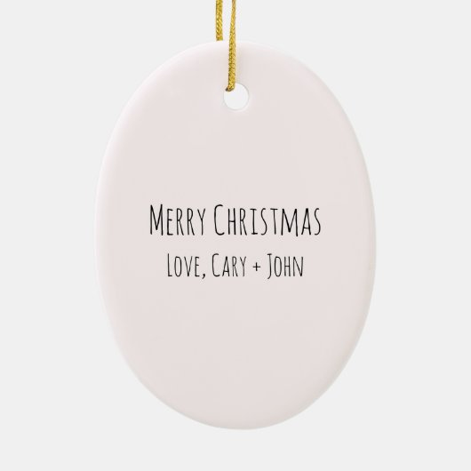 Hark The Flamingos Sing Keramik Ornament (Hinten)