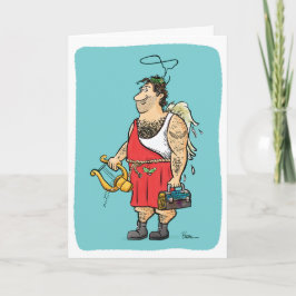 Hark the Hairy Angel Holiday Card Karte