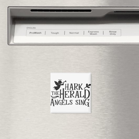 Hark the Herald Angel Sing Magnet (In Situ (Geschirrspüler))