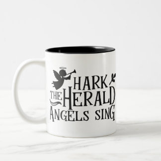 Hark the Herald Angel Sing Zweifarbige Tasse