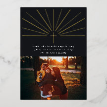 Hark The Herald Angels Foil Holiday Foto Card