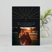 Hark The Herald Angels Foil Holiday Foto Card Folieneinladung (Stehend vorne)