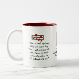 Hark the Herald Angels Hymn Zwei-Tone-Kaffee-Tasse Zweifarbige Tasse