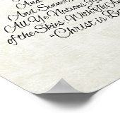 Hark the Herald Angels Sing Christmas Tree Poster (Ecke)