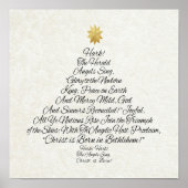 Hark the Herald Angels Sing Christmas Tree Poster (Vorne)