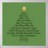 Hark the Herald Angels Sing Christmas Tree Poster (Vorne)