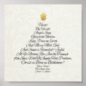Hark the Herald Angels Sing Christmas Tree Poster (Vorne)