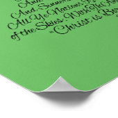 Hark the Herald Angels Sing Christmas Tree Poster (Ecke)