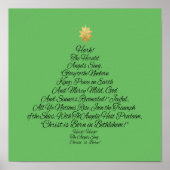 Hark the Herald Angels Sing Christmas Tree Poster (Vorne)