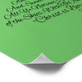 Hark the Herald Angels Sing Christmas Tree Poster (Ecke)