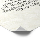 Hark the Herald Angels Sing Christmas Tree Poster (Ecke)