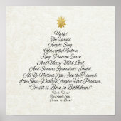 Hark the Herald Angels Sing Christmas Tree Poster (Vorne)