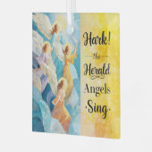 Hark! The Herald Angels Sing Ornament Aus Glas (Vorderseite links)