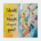 Hark! The Herald Angels Sing Ornament Aus Glas (Rückseite)