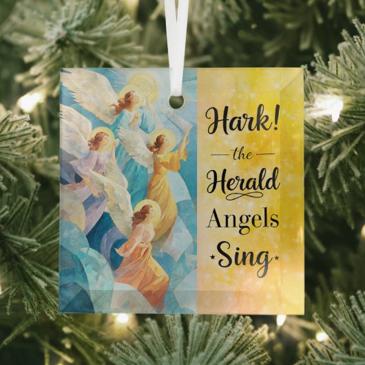 Hark! The Herald Angels Sing Ornament Aus Glas (Insitu)
