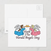 Hark! The Herald Angels Sing Postkarte (Vorne/Hinten)