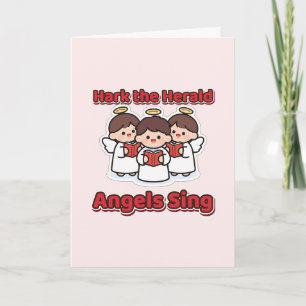 Hark the Herald Angels Sing Weihnachtsengel Karte