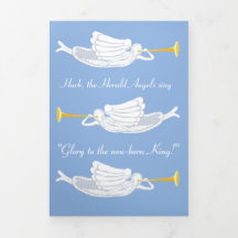 Hark the herald Engel singt Weihnachtskarte