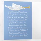 Hark the herald Engel singt Weihnachtskarte Dreifach Gefaltete Einladung (Innen Erste Seite)