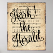 Hark the Herald Hymn Print Poster (Vorne)