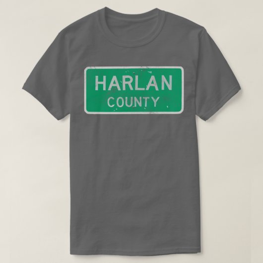 Harlan Landkreis KY Retro Outlaw Country Fan Desig T-Shirt (Design vorne)