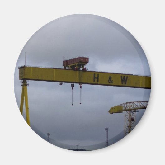 Harland & Woolfe Cranes Magnet (Vorne)