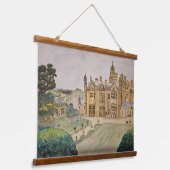 Harlaxton Manor-Teppich Wandteppich Mit Holzrahmen (Gewinkelt)