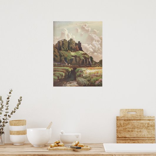 Harlech Castle I., Wales Poster (Küche)