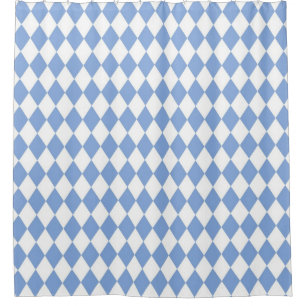 Harlekin-Blau-Stilvoll-Sammlungen Duschvorhang