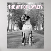 Harlekin Deutsche Dogge Nestor Poster (Vorne)