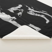 Harlekin-Deutsche Dogge - Perle und Silber Sherpadecke (3/4)