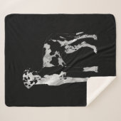 Harlekin-Deutsche Dogge - Perle und Silber Sherpadecke (Vorderseite (Horizontal))