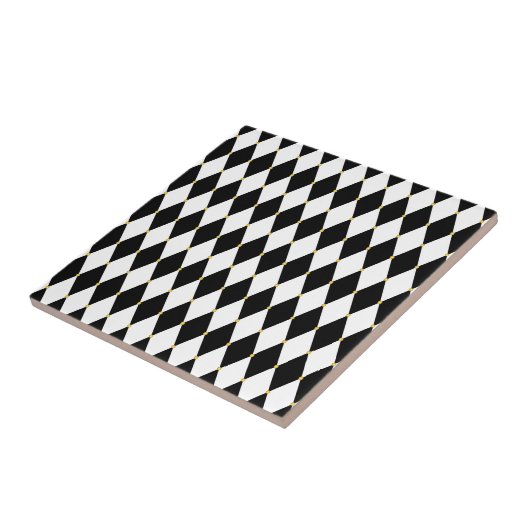 Harlekin-Diamant-Muster Fliese (Seite)