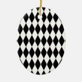 Harlekin-Diamant-Muster Keramikornament (Vorne)
