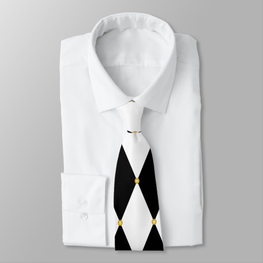 Harlekin-Diamant-Muster Krawatte (Gebunden)