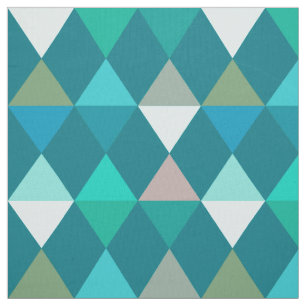 Harlekin-/Diamantmuster - aquamarin und Aqua Stoff