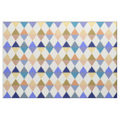 Harlekin-/Diamantmuster - Creme und Blau Stoff (Fat Quarter (45,7 x 55,9 cm))