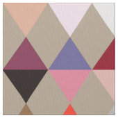 Harlekin-/Diamantmuster - Taupe multi Stoff (Nahaufnahme)