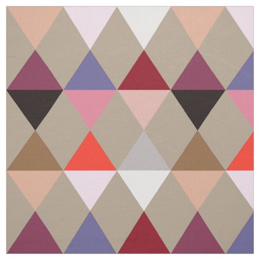 Harlekin-/Diamantmuster - Taupe multi Stoff (Muster)