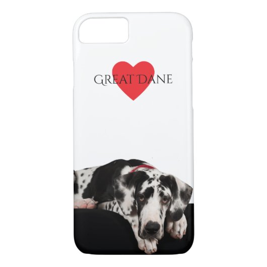 Harlekin-Dogge-Welpe Case-Mate iPhone Hülle (Rückseite)