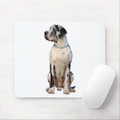 Harlekin Great Dane Mousepad (Mit Mouse)