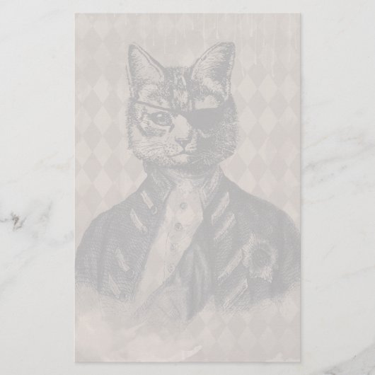 Harlekin-Katzen-Schmutz Briefpapier (Vorderseite)