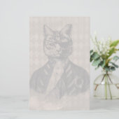 Harlekin-Katzen-Schmutz Briefpapier (Stehend Vorderseite)